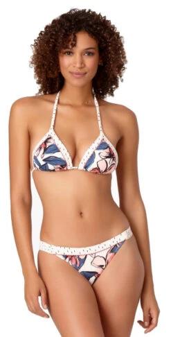 Anne Cole Studio Bondi Floral Triangle Halter Bikini Top