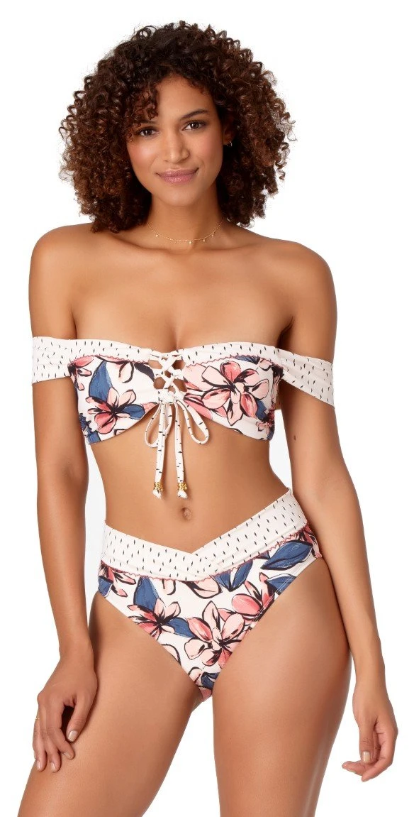 Anne Cole Studio Bondi Floral High Waist Bikini Bottom - Image 2