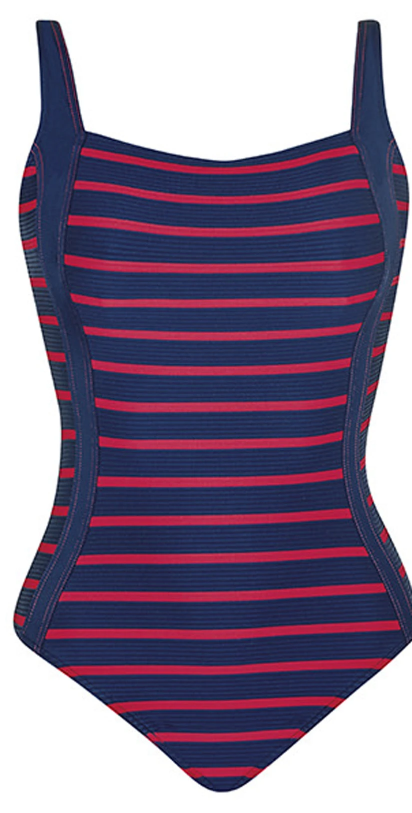 Sunflair New Nautic Square Neck One Piece Swimsuit In Navy - Image 2