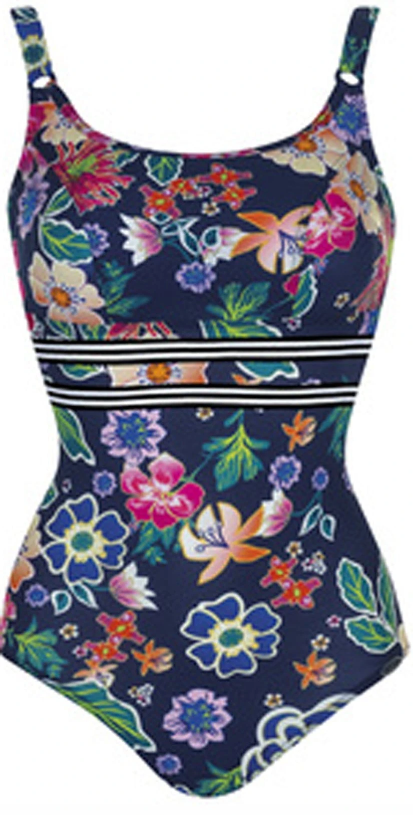 Sunflair Dark Flower Mastectomy One Piece Swimsuit - Image 2