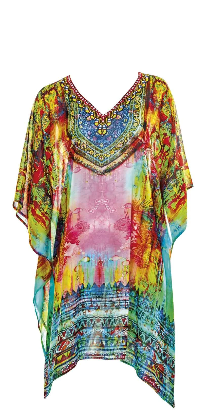 Sunflair Oriental Dream V Neck Poncho - Image 2