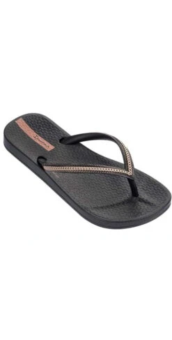 Ipanema Ana Metallic II Kids Flip Flop In Black