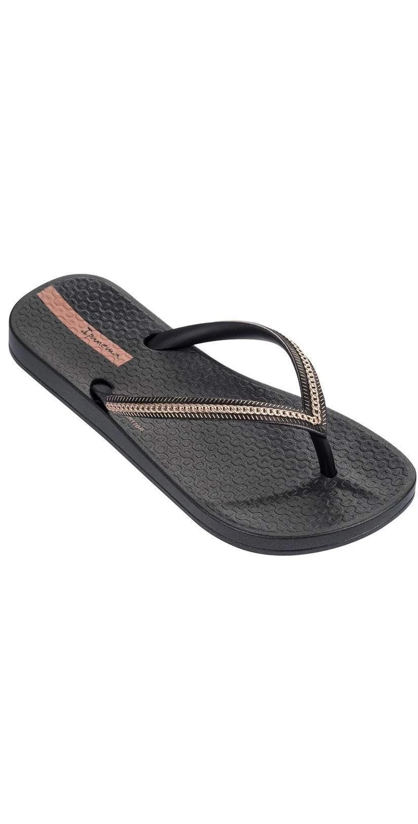 Ipanema Ana Metallic II Kids Flip Flop In Black