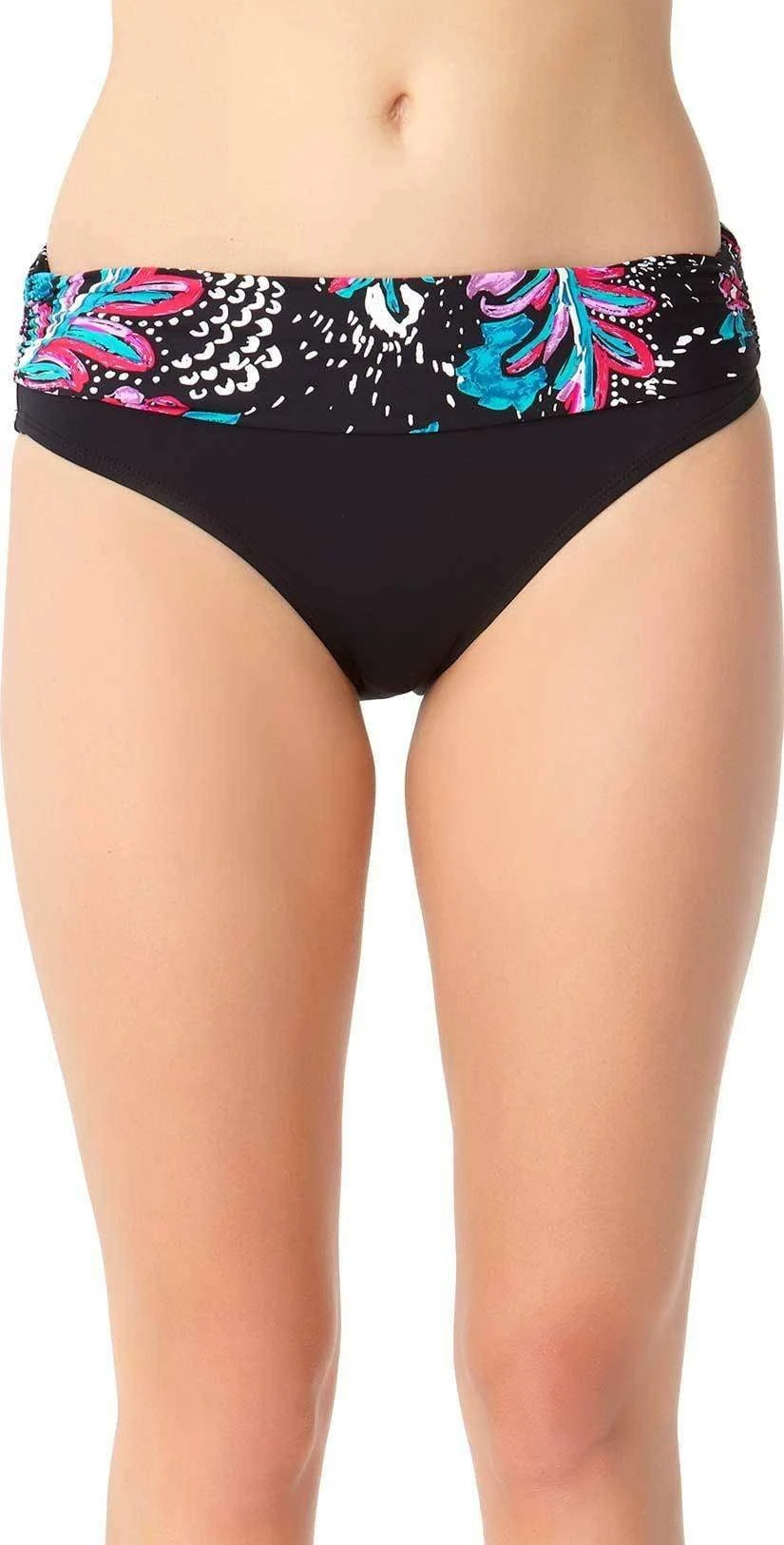 Anne Cole That's A Wrap Wild Flower Fold Over Bikini Bottom - Image 2