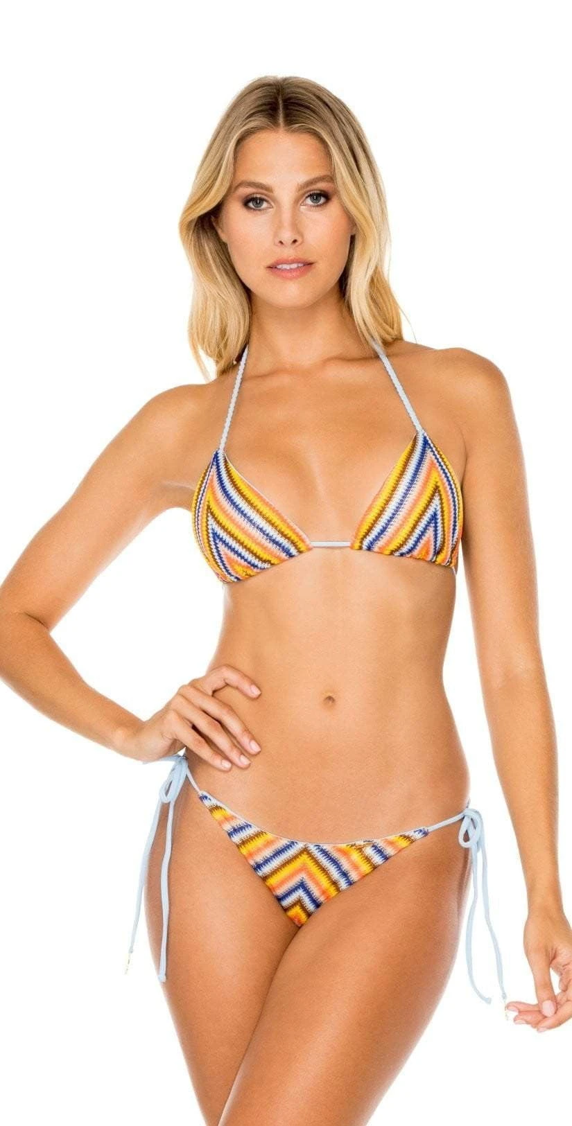 Luli Fama Plaza Espana Tie Side Brazilian Bikini Bottom - Image 2