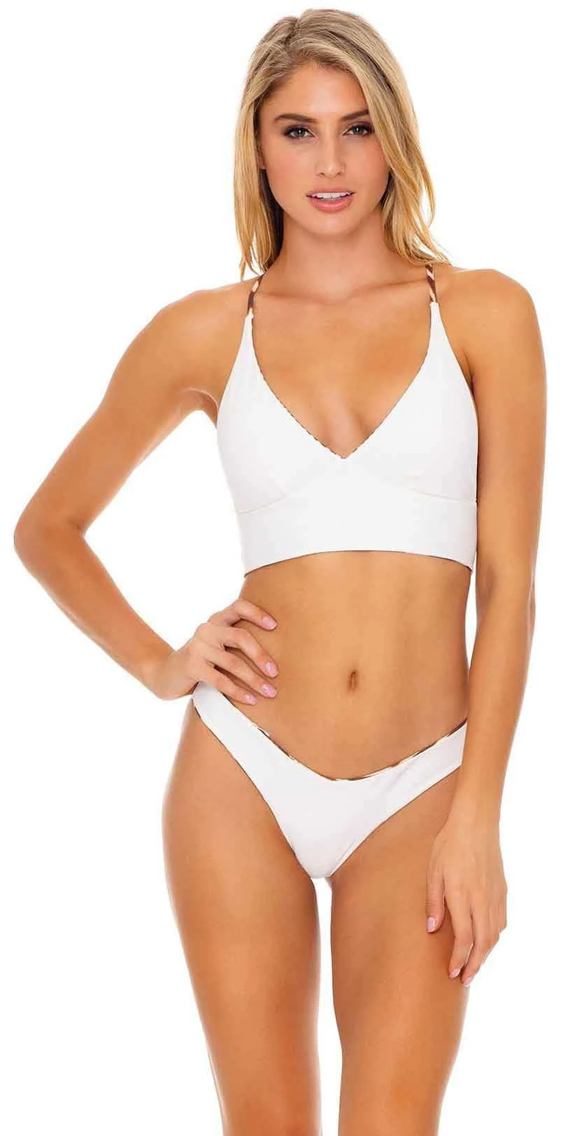 Luli Fama Safari Dreams High Leg Bottom In Brown - Image 3