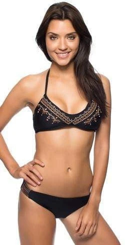 Luxe By Lisa Vogel Premier Tab Side Bottom In Black LU32366-BLK