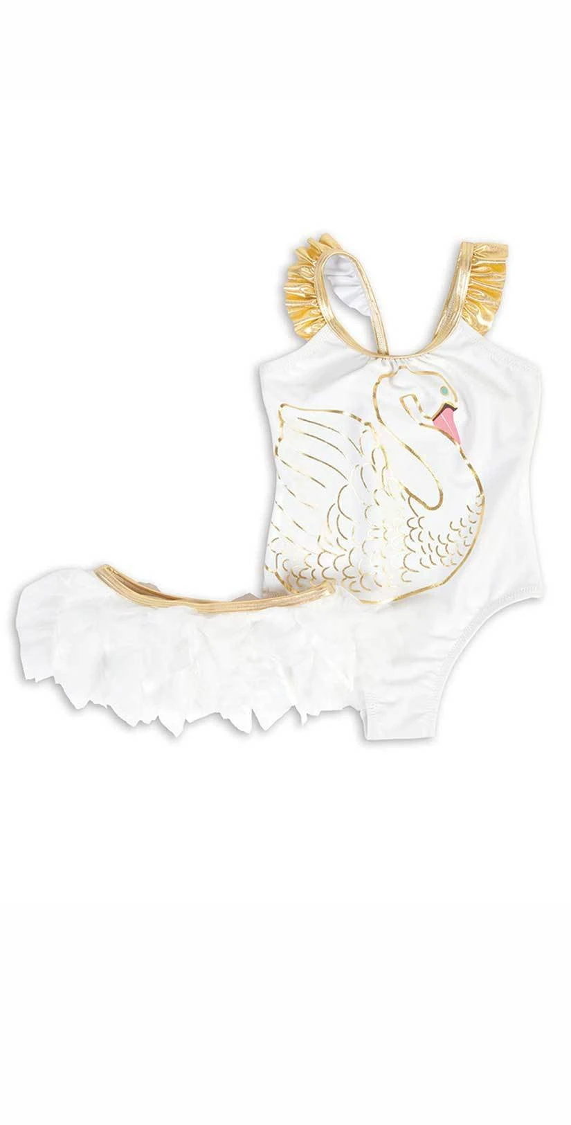 Shade Critters Little Girl's Swan Princess One Piece With Skirt SS024 - Image 2