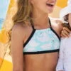 Snapperrock Girl's Swan Halter Bikini Set G15051