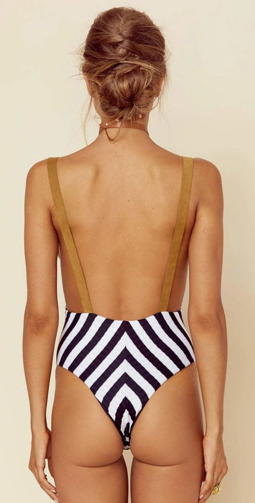 Blue Life Buckled Overall One Piece In Stripe 437-9464 STRP - Image 2