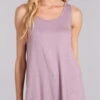 Chris And Carol Plain Tank Top In Mauve 1214075T