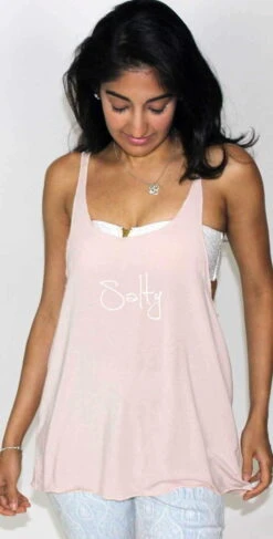 Ete Apparel Salty Tank Top In Light Pink 1-7-SND-SALTY-17-P