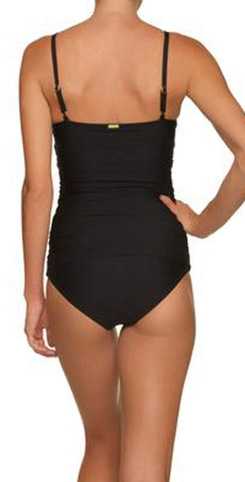 Helen Jon Resort Essentials Floating Underwire Tankini Top In Black - Image 2