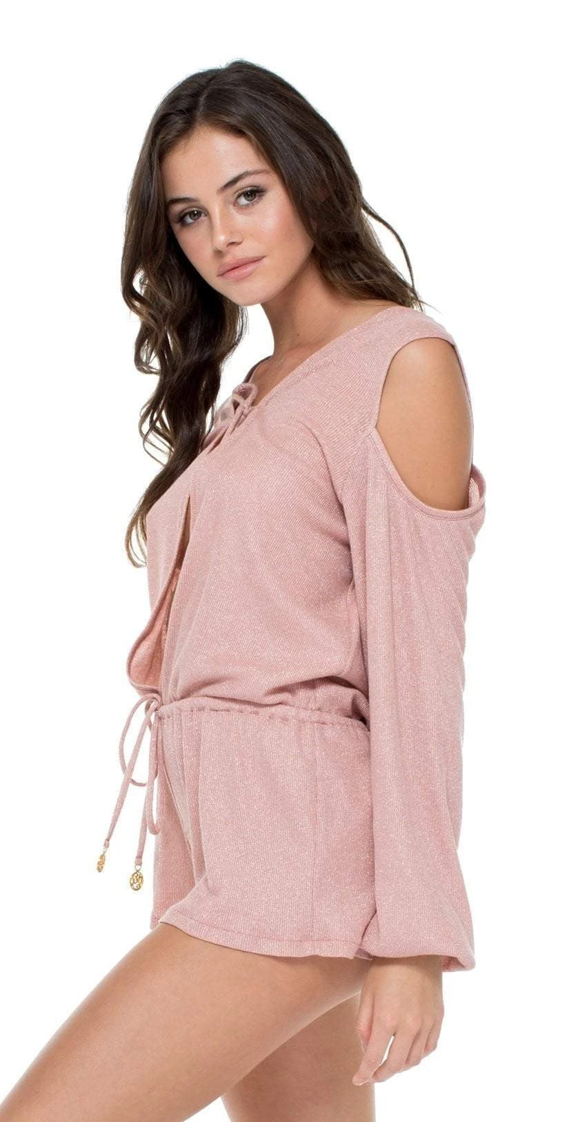 Luli Fama Sabor Romper In Rose Silver - Image 3