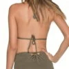 Malai Must Fishbone High Waist Bottom In Army Green B00371-ARMY