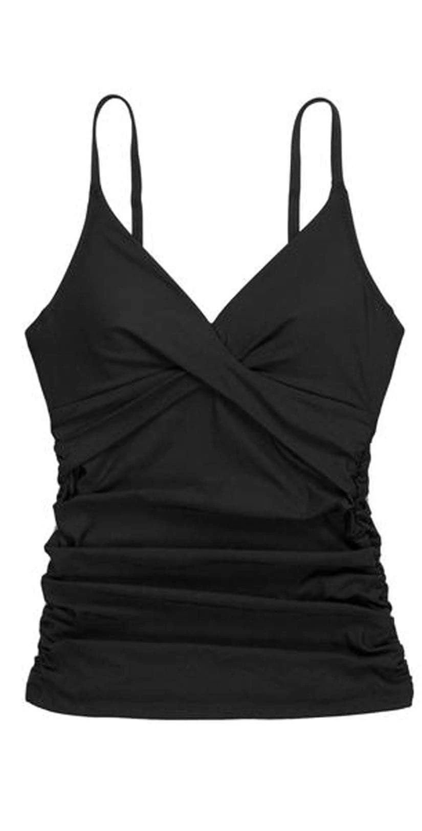 Helen Jon Resort Essentials Floating Underwire Tankini Top In Black - Image 5