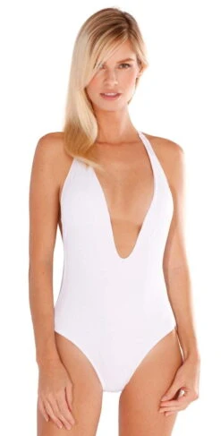 Peixoto Flamingo Latin One Piece In White 1302L-S18-WHT
