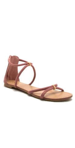 Qupid Shoes Archer Banded Sandal ARCHER-391 MAUVE